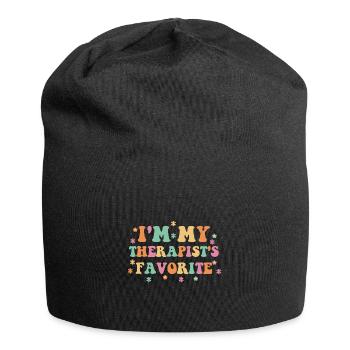 Sarcastic Therapy Saying Humor Therapist - Jersey Beanie - black - Front