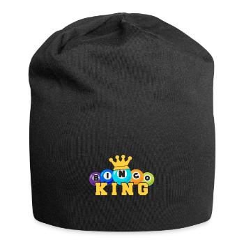 Bingo King Funny Lucky Gambling - Jersey-Beanie - Schwarz - Vorne