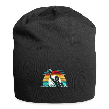 Retro Wasserball Spieler Aquatic Polo Sport - Jersey-Beanie - Schwarz - Vorne