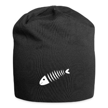 Fish Fish Fish Fish Bone Fishing Angler Gift - Jersey Beanie - black - Front