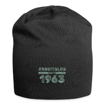 Arbeitslos seit 1963 - Jersey-Beanie - Schwarz - Vorne