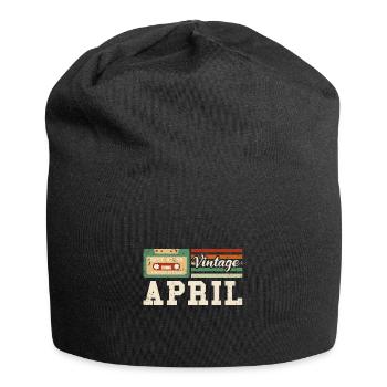 65e anniversaire Millésime avril 1958 Millésime - Bonnet en jersey - noir - Devant