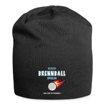 Bester Brennball Spieler Brennballer Teamsport - Jersey-Beanie - Schwarz - Vorne