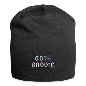 Goth Baddie! Goth Girl Gothic Aesthetic - Jersey Beanie - black - Front