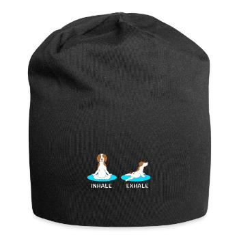 Brittany Dog Brittany Dog - Jersey Beanie - black - Front