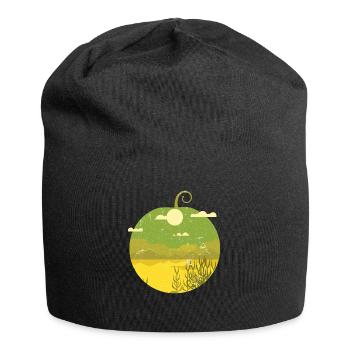 Vintage Tropical Fruit - Watermelon - Jersey Beanie - black - Front