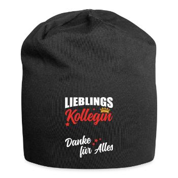 Kollegin Abschied Arbeit Geschenk - Jersey-Beanie - Schwarz - Vorne