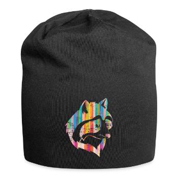 Ratons laveurs cadeau raton laveur - Bonnet en jersey - noir - Devant
