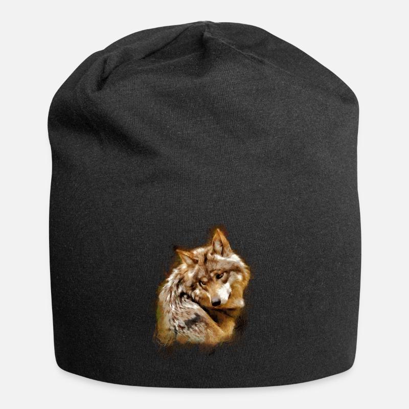 Grauwolf mexikanikanika - Jersey-Beanie - Schwarz