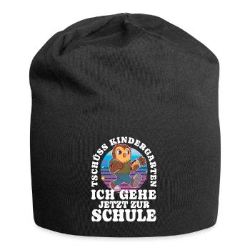 Einschulung 08 Zeichenfläche 16 - Jersey-Beanie - Schwarz - Vorne