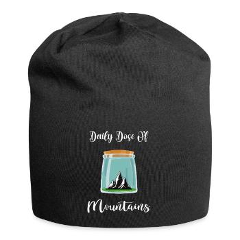 Mountain hiking servus alpin mountaineering mountains - Jersey Beanie - black - Front