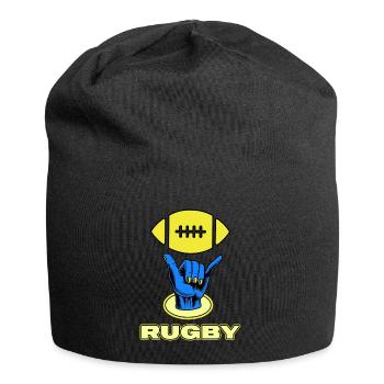 rugby rugbyspieler rugbyverein - Jersey-Beanie - Schwarz - Vorne