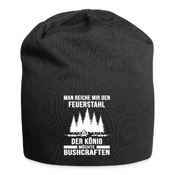 outdoor survival bushcraft-könig feuerstahl - Jersey-Beanie - Schwarz - Vorne