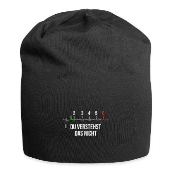 Du Verstehst Das Nicht Motorrad Gangschaltung Moto - Jersey-Beanie - Schwarz - Vorne