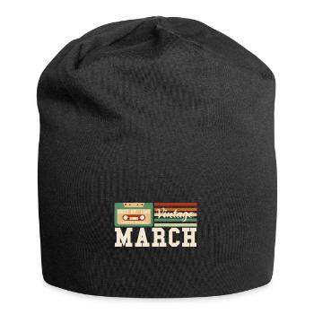 38th birthday March Vintage 1985 Vintage - Jersey Beanie - black - Front