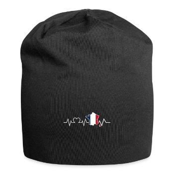 Franzosen Französisch Frankreich - Jersey-Beanie - Schwarz - Vorne