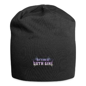 Retired Goth Girl! Gothic Emo Girl - Jersey Beanie - black - Front