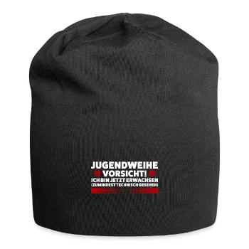 Jugendweihe Jugend Jugendliche Geschenk - Jersey-Beanie - Schwarz - Vorne