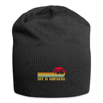 Motorhome RV Camping Life Is - Jersey-Beanie - Schwarz - Vorne