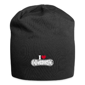 Snowboarder I Love Snowboarding Snowboard - Jersey Beanie - black - Front