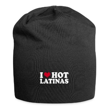 J’aime les Latinas - Bonnet en jersey - noir - Devant