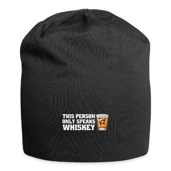 Whiskey trinken Whiskey trinken Whiskey Geschenk - Jersey-Beanie - Schwarz - Vorne