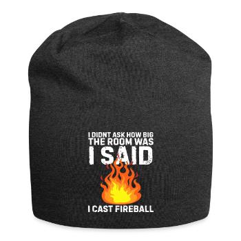Fireball Board Game Nerd Geek Gift - Jersey Beanie - charcoal grey - Front