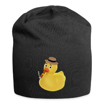 Rauchende Ente! - Jersey-Beanie - Schwarz - Vorne