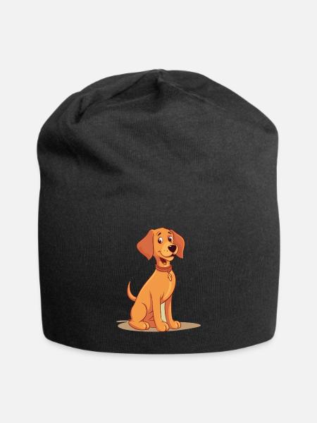 Niedliches Hundedesign für Hundebesitzer - Jersey-Beanie - Schwarz