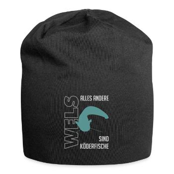 Wels angeln Waller fischen Sportfischen auf Wels - Jersey-Beanie - Schwarz - Vorne