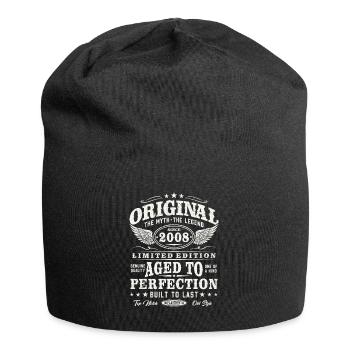 Original 2008 Vintage Vintage Rétro Anniversaire - Bonnet en jersey - noir - Devant