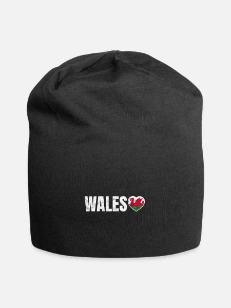 Pays de Galles - Bonnet en jersey - noir