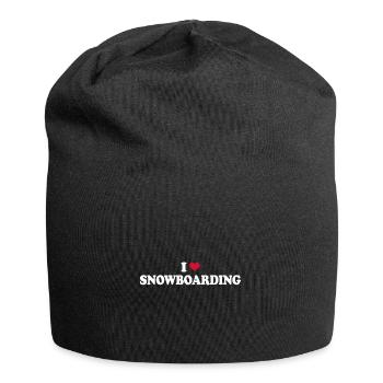 Snowboard I Love Snowboarding Snowboarder - Jersey Beanie - black - Front