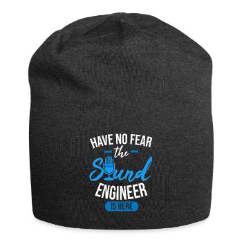 Tontechniker Shirt Audio Ingenieur Sound Geschenk - Jersey-Beanie - Anthrazit - Vorne