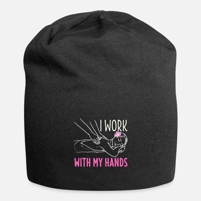 Massage Therapy Shirt Physiotherapist Gift - Jersey Beanie - black