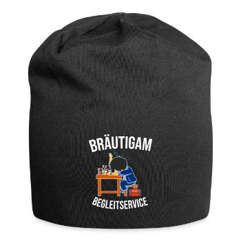 Polterabend Shirt Heirat Polterhochzeit Geschenk - Jersey-Beanie - Schwarz - Vorne