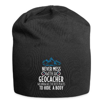 Géocachette Shirt Geocacher Gps Geocache Gift - Bonnet en jersey - noir - Devant
