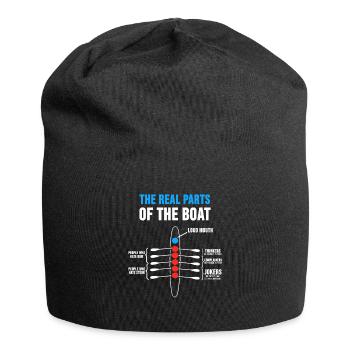 Rudern Ruderer Ruderboot Trainer Spruch Geschenk - Jersey-Beanie - Schwarz - Vorne