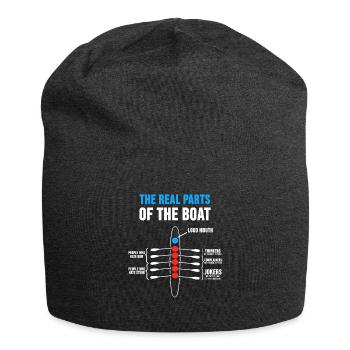 Rudern Ruderer Ruderboot Trainer Spruch Geschenk - Jersey-Beanie - Anthrazit - Vorne