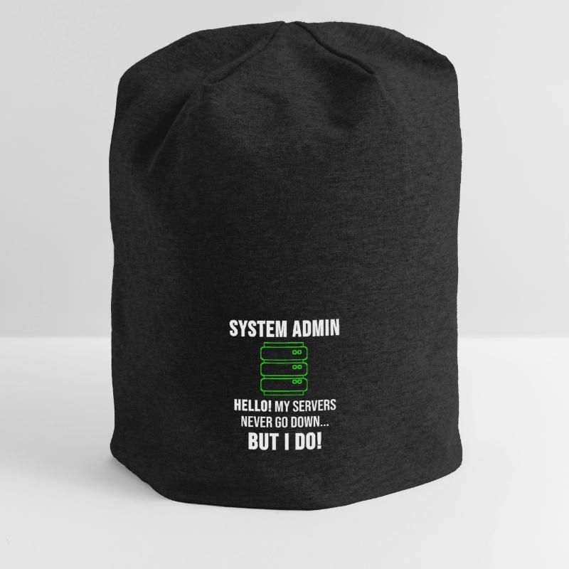 System Admin Administrator Server Geschenk Jersey-Beanie