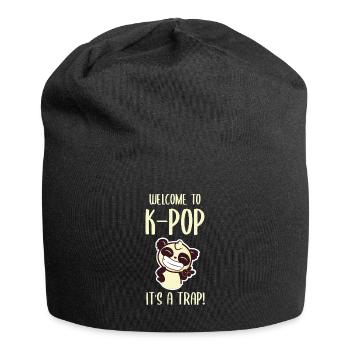Kpop K-pop Koreanischer Pop Musik Fan Geschenk - Jersey-Beanie - Schwarz - Vorne