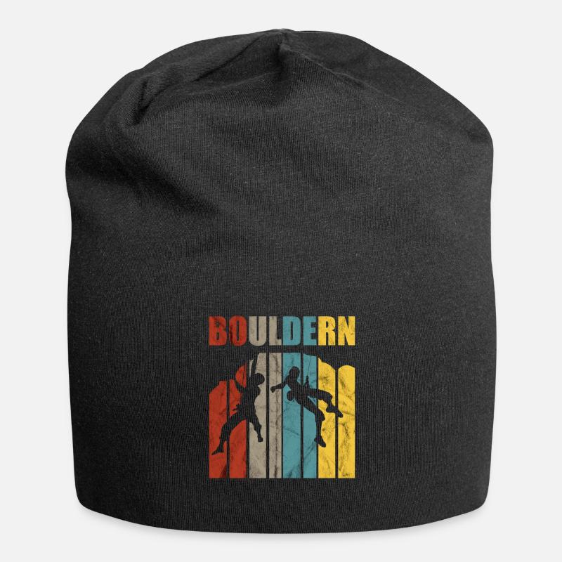 Bouldering fun cadeau de grimpeur fun boulderer - Bonnet en jersey - noir