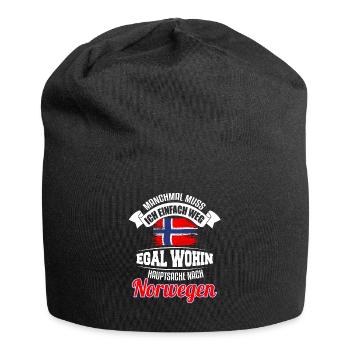 Fishing Tour 2020 Norway Angler Fisherman Gift - Jersey Beanie - black - Front
