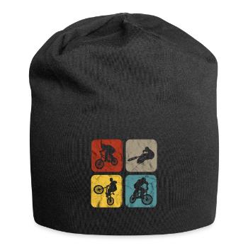 Cadeaux BMX Say Biker Biker Retro Stunt - Bonnet en jersey - noir - Devant