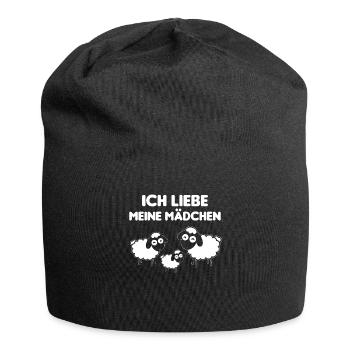 Schäfer Schaf Schafe Hirte Hirten Mädchen Geschenk - Jersey-Beanie - Schwarz - Vorne