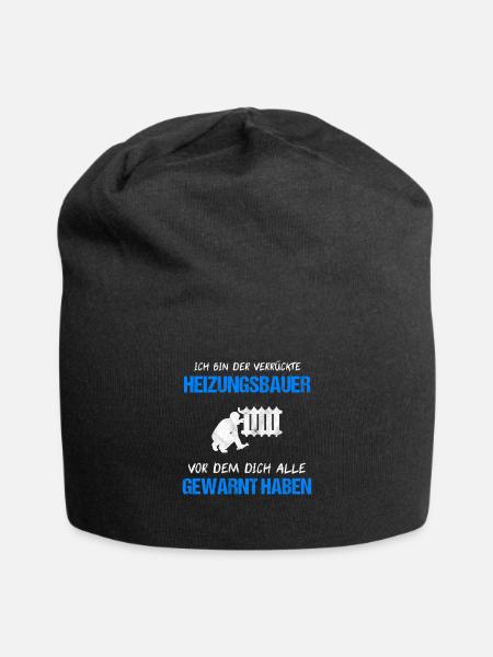 Heizungsbau Heizungsbauer Heizung Sanitär Geschenk - Jersey-Beanie - Schwarz