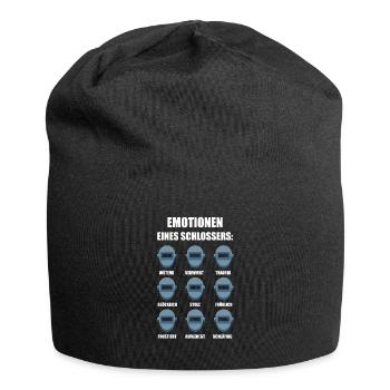 Schlosser Metallbauer Spruch Geschenk - Jersey-Beanie - Schwarz - Vorne
