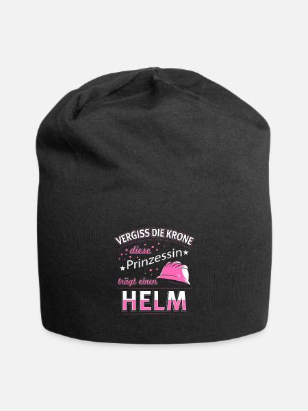 Bauleiter Baustelle Straßenbauer Geschenk - Jersey-Beanie - Schwarz