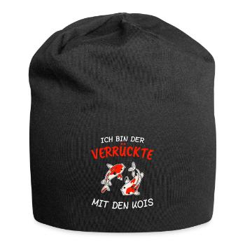 Koi Kois Fisch Geschenk & Fische - Jersey-Beanie - Schwarz - Vorne
