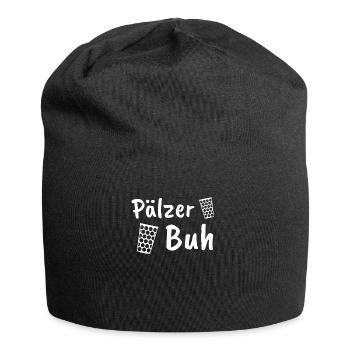 Dubbeglas Pfalz Pfälzer Geschenk & Pälzer - Jersey-Beanie - Schwarz - Vorne